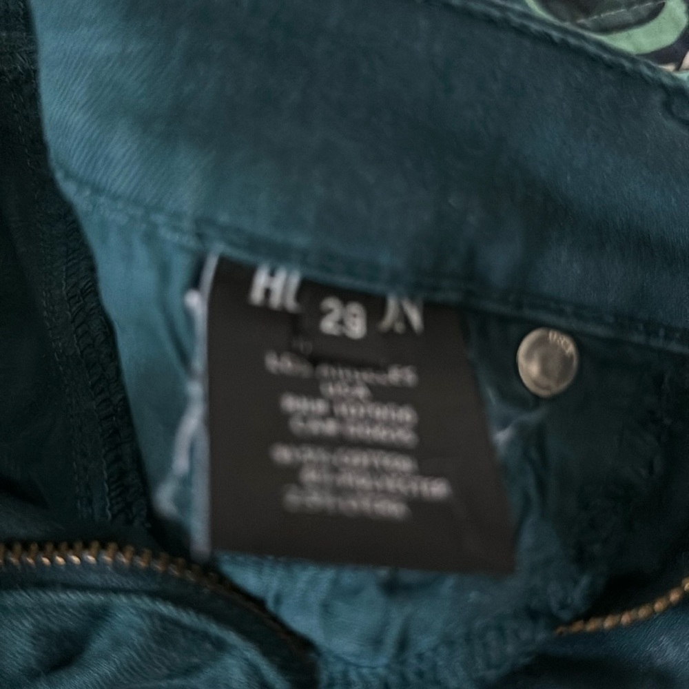 Hudson Nico Super Skinny green jeans size 29